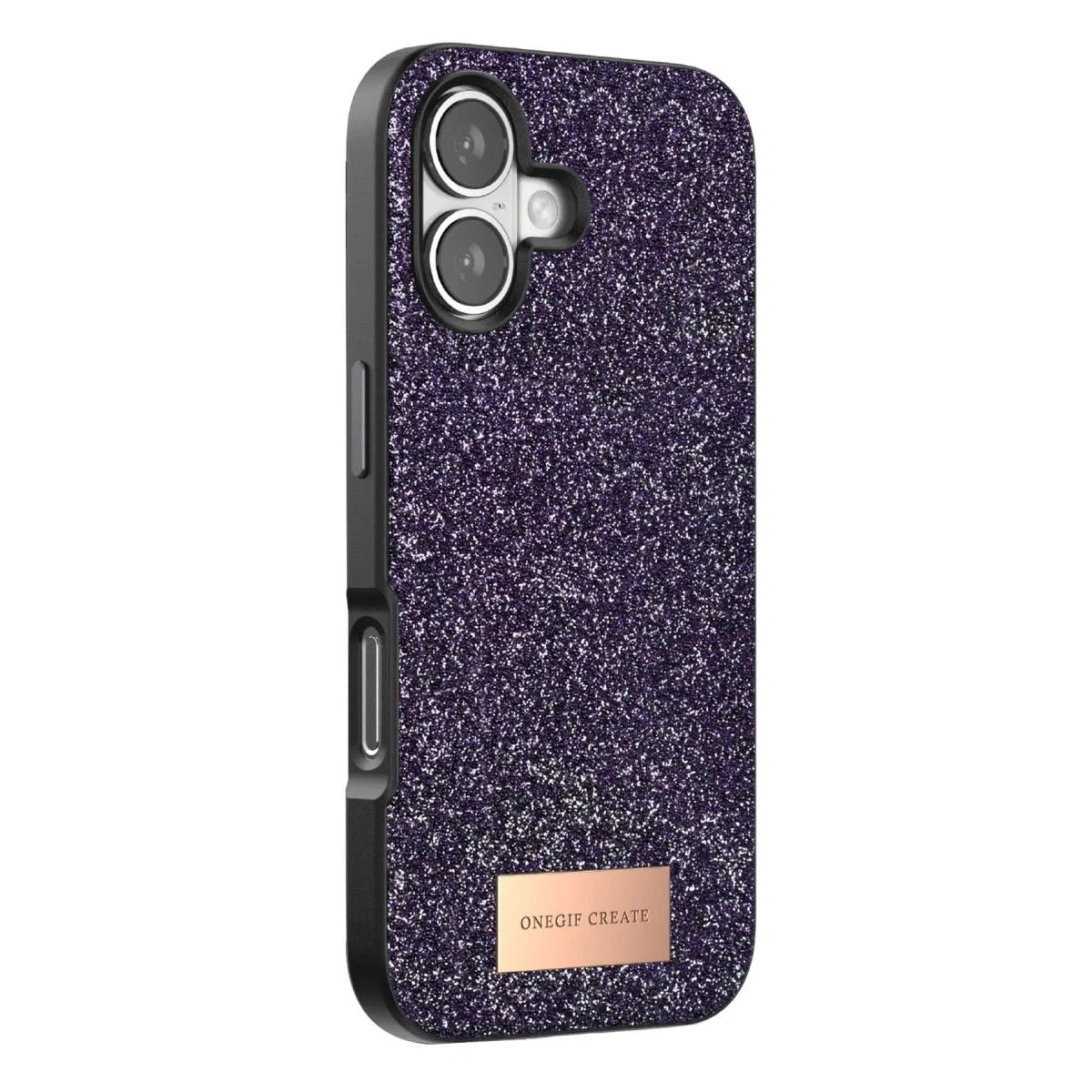Onegif Apple İphone 17 Bright Simli Kapak - Derin Mor görsel 3