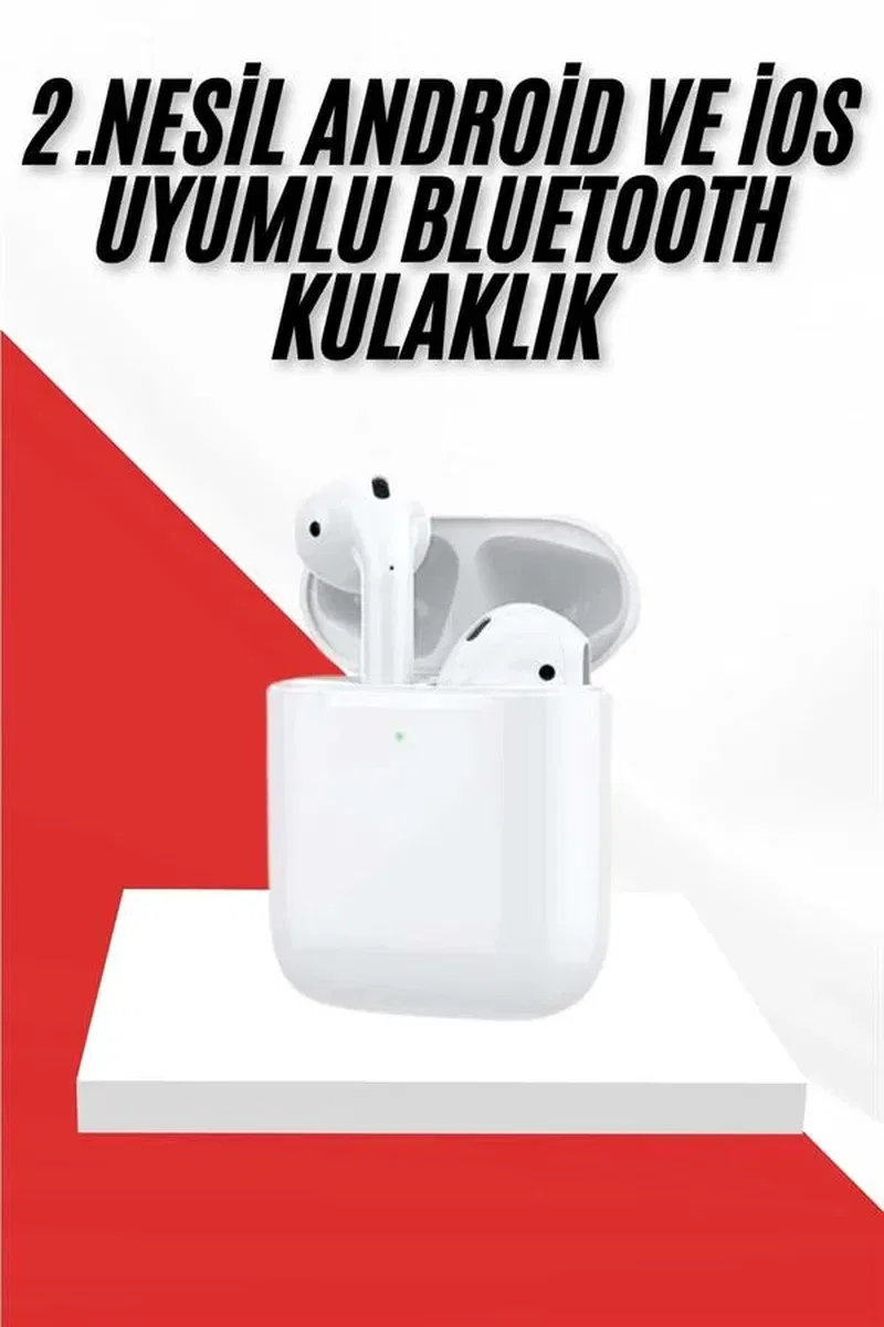 2. Nesil Bluetooth Android ve İOS Uyumlu Kablosuz Kulaklık Çağrı Cevaplama görsel 2