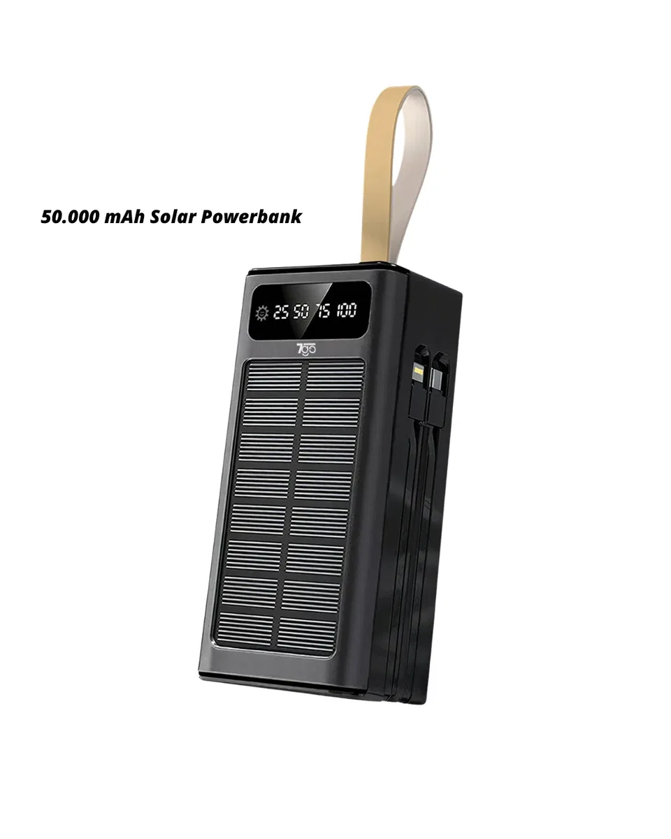 50. 000 Powerbank güneş enerjili