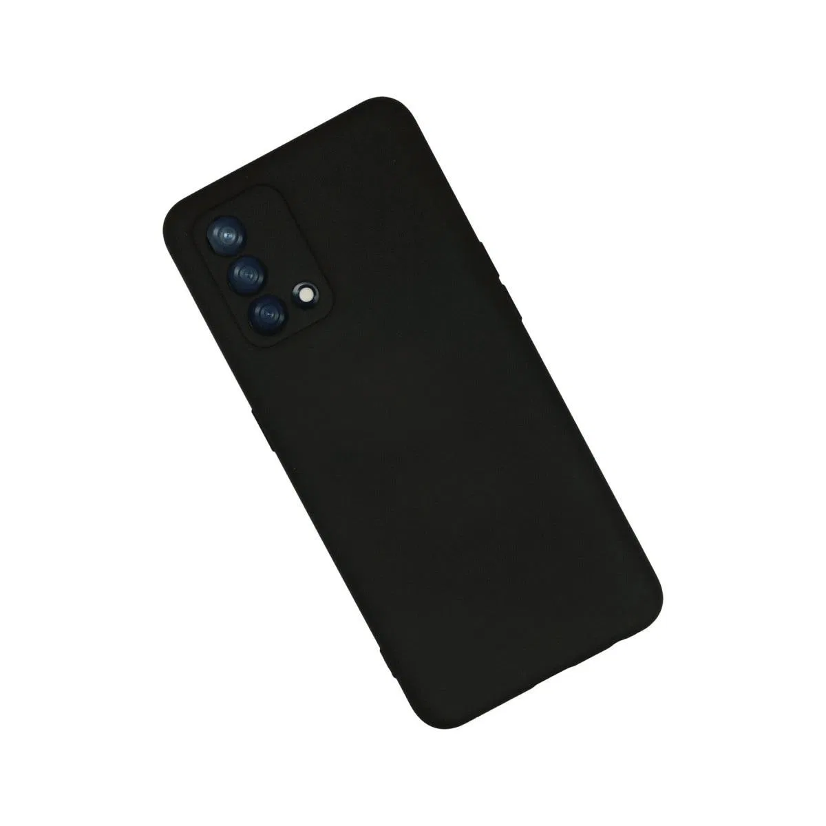 Oppo A74 4g Kılıf Nano İçi Kadife Silikon - Siyah görsel 2