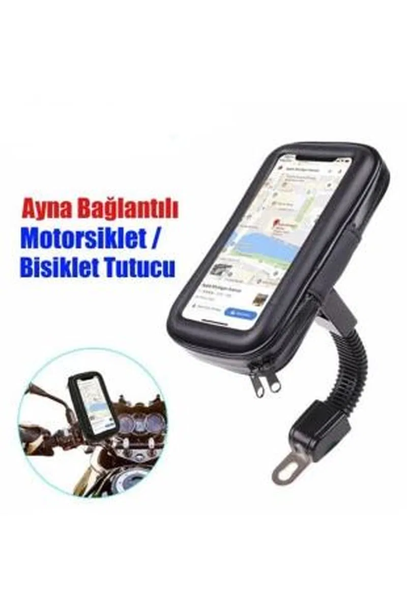 Motorsiklet Su Geçirmez Telefon Kılıfı Telefon Tutucu 7 İnç Xl görsel 2
