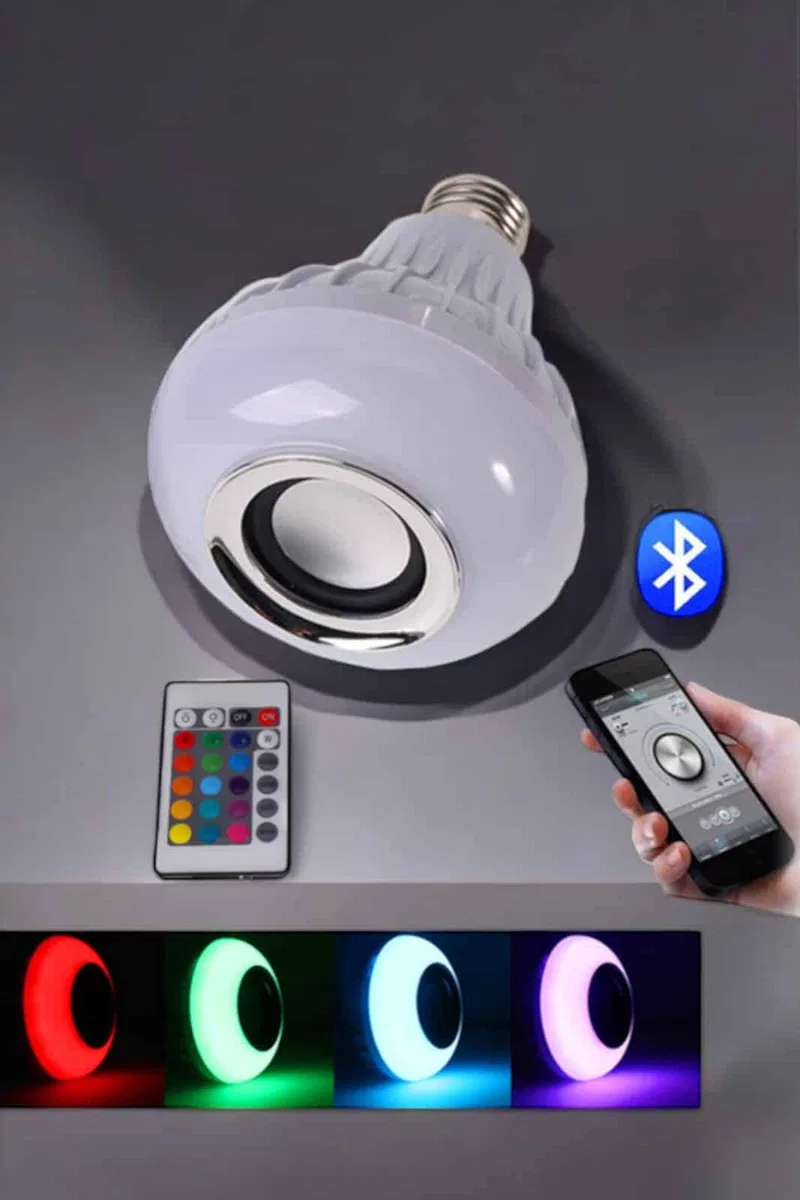 Lamba Led Hoparlör Dayanıklı ve Uzun Ömürlü Bluetooth Hoparlör görsel 3