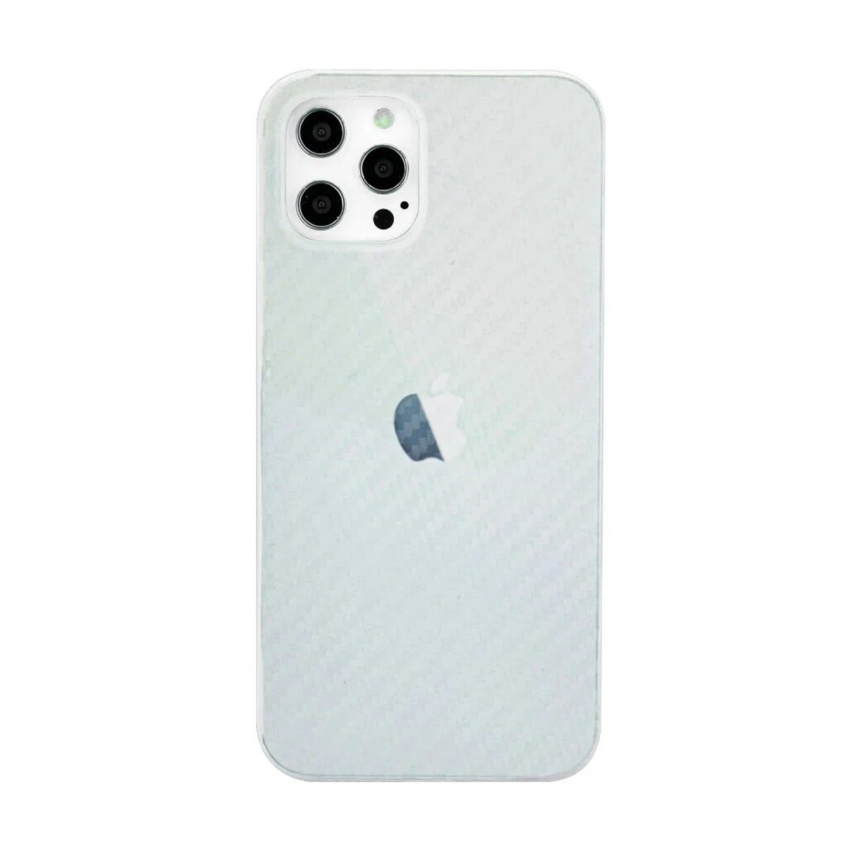 Apple İphone 12 Pro Max Kılıf Karbon Pp Silikon - Şeffaf