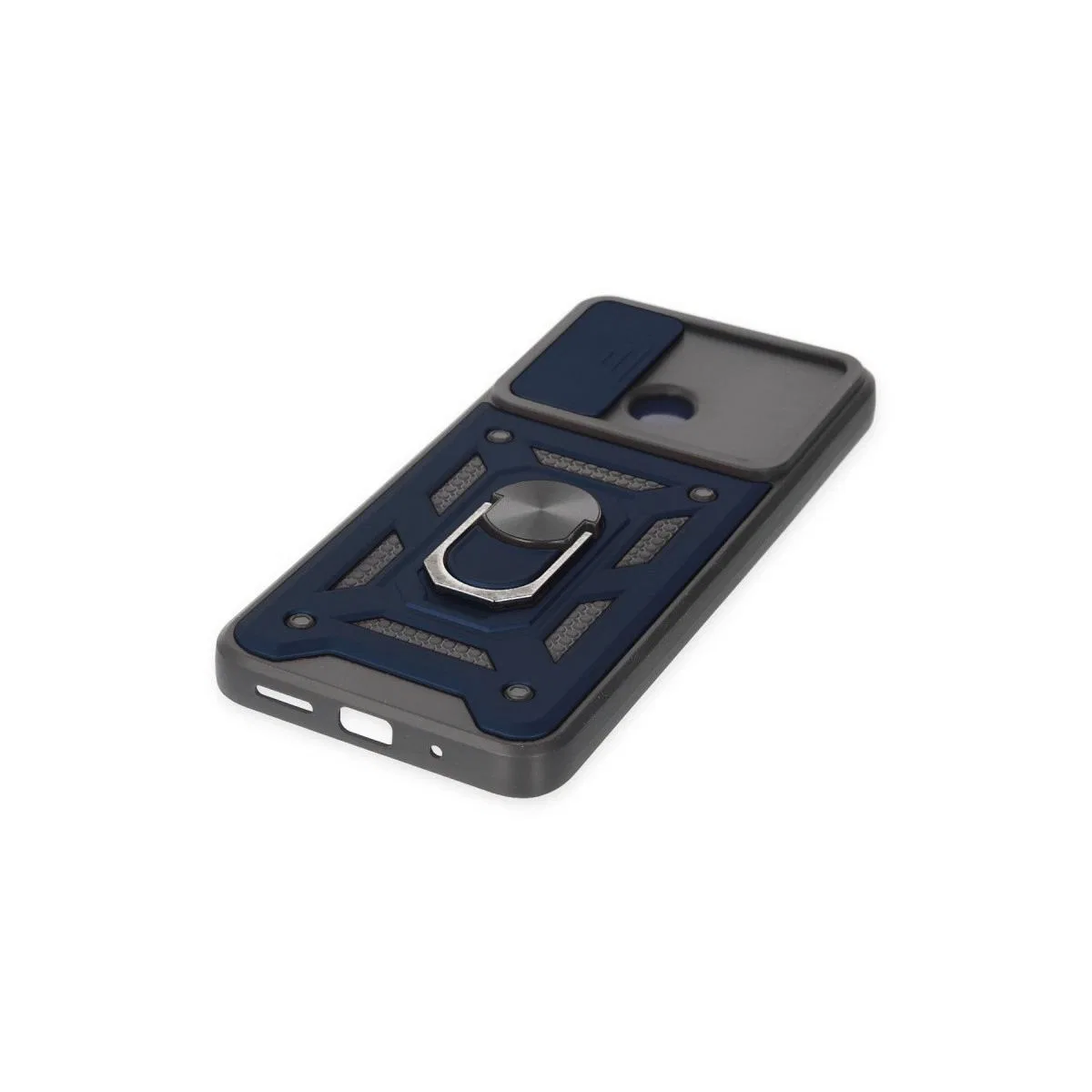 Xiaomi Redmi 10c Kılıf Pars Lens Yüzüklü Silikon - Lacivert görsel 5
