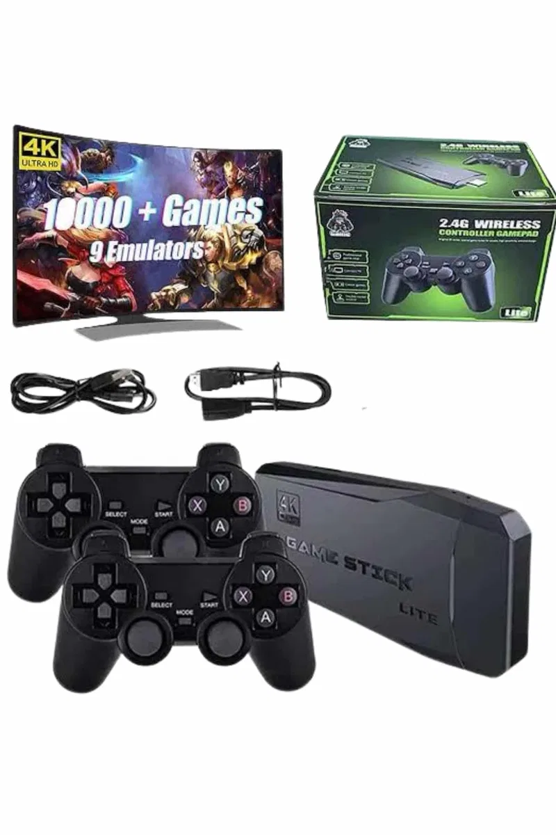 2. 4g Uyumlu Kablosuz Çift Kol Atari Retro 20000 Oyun Game Stick görsel 3