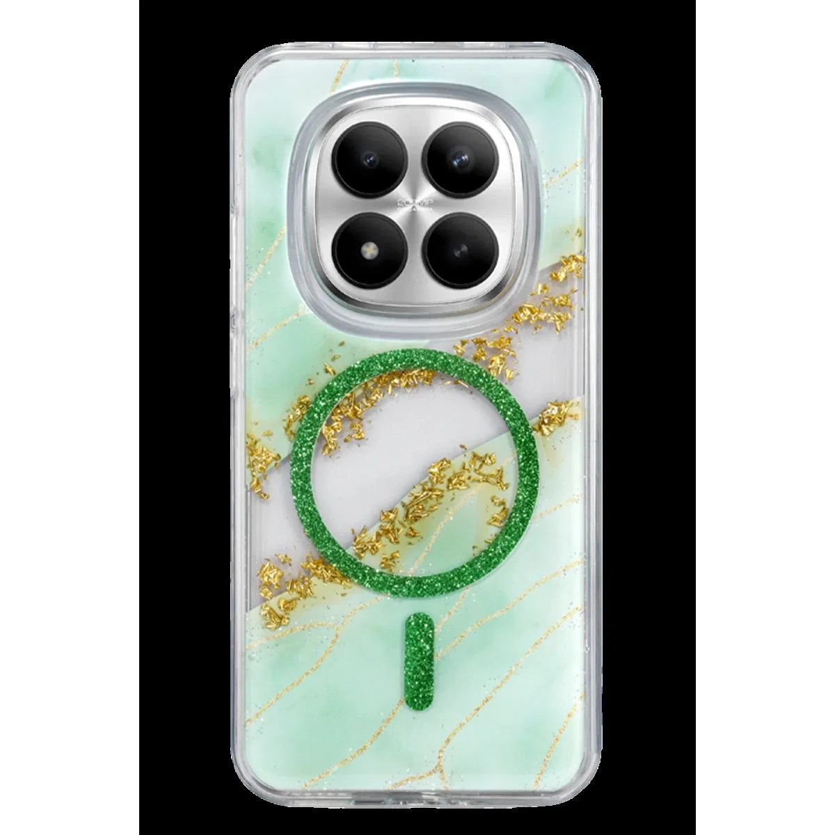 Onegif Xiaomi Redmi Note 15 Pro 4g Lotus Simli Magsafe Kapak - Yeşil görsel 3