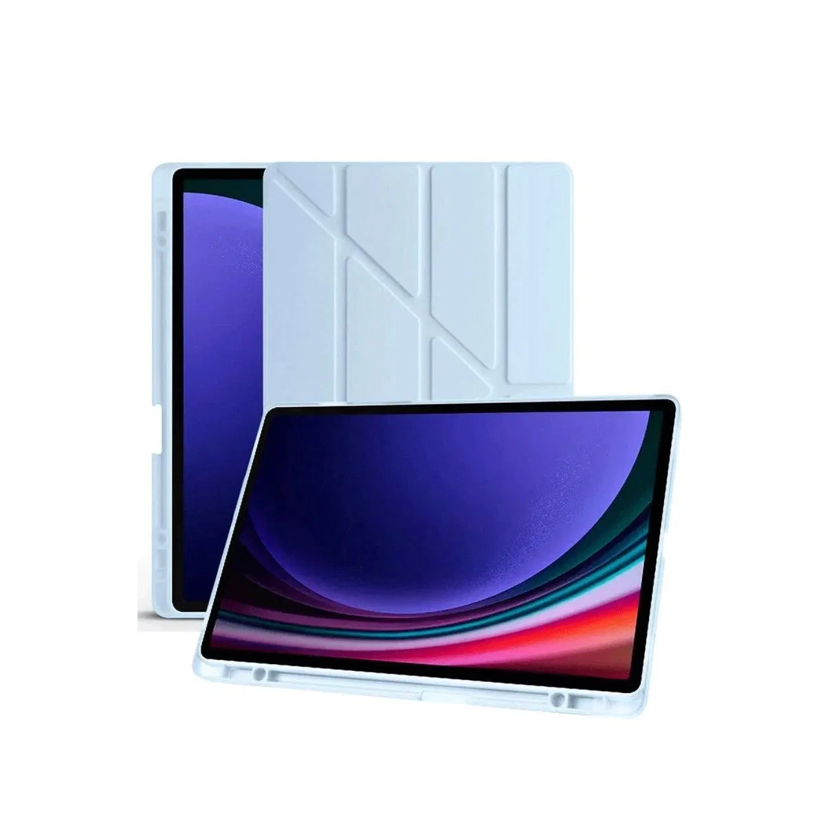 Samsung Galaxy X510 Tab S9 Fe 11 Kılıf Kalemlikli Mars Tablet Kılıfı - Mavi görsel 4