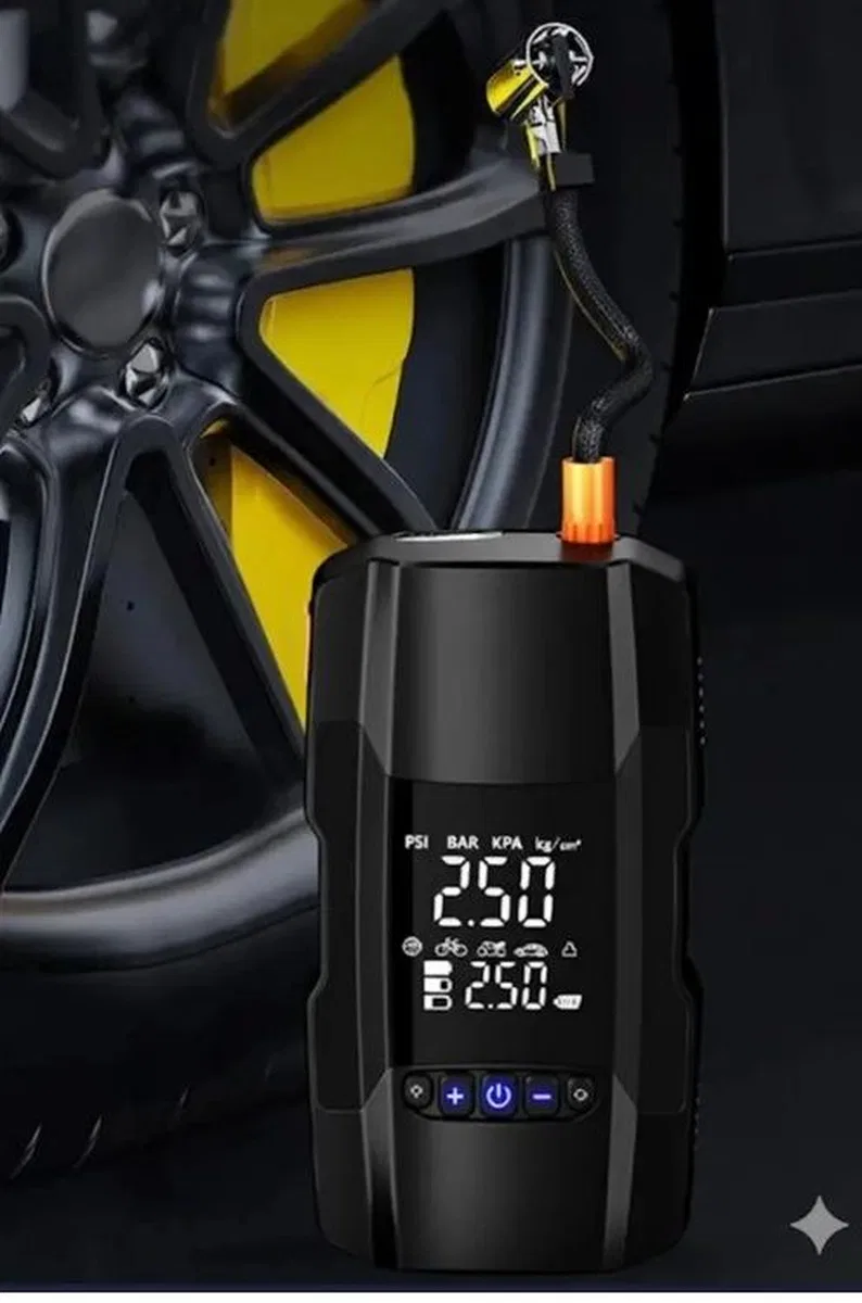 Şarjlı 10. 000 Mah Akıllı Dijital Lastik Şişirme Pompası | 150 Psı | 12v Akü Şarj Takviyeli görsel 4