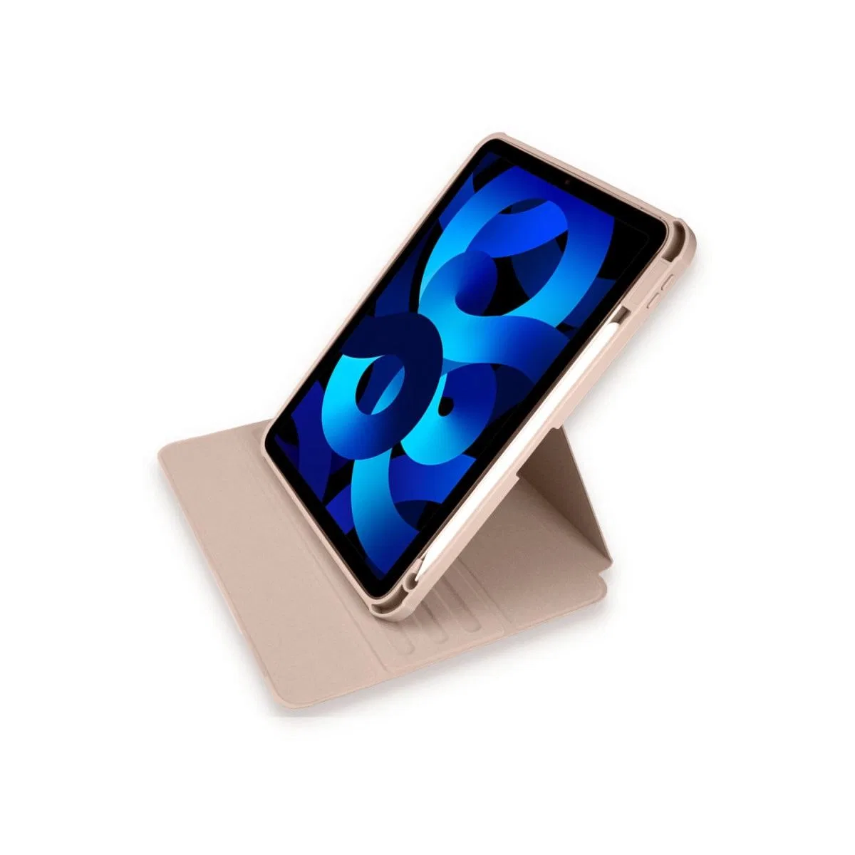 Apple İpad Pro 11 (2021) Kılıf Ling 360 Kalemlikli Tablet Kılıf - Rose Gold görsel 3