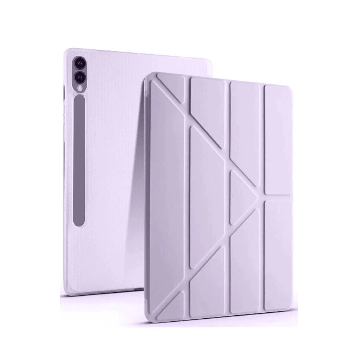 Samsung Galaxy X610 Tab S9 Fe Plus 12. 4 Kılıf Kalemlikli Mars Tablet Kılıfı - Lila