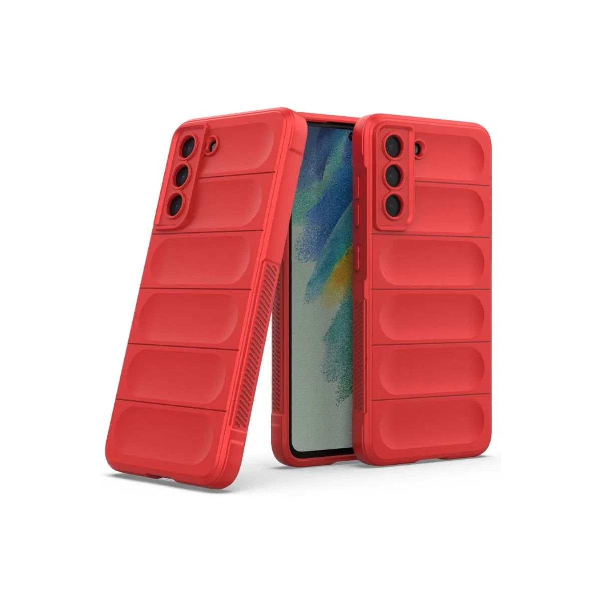 Samsung Galaxy S22 Plus Kılıf Optimum Silikon - Kırmızı görsel 2