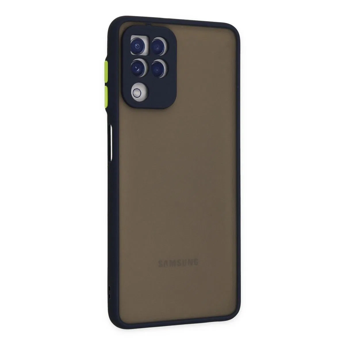 Samsung Galaxy A22 Kılıf Montreal Silikon Kapak - Lacivert görsel 2