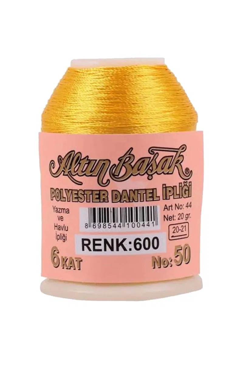 3 Adet Altınbaşak Oya ve Dantel İpi 20 gr - Royaleks - No: 600 - 312 - 363 görsel 3