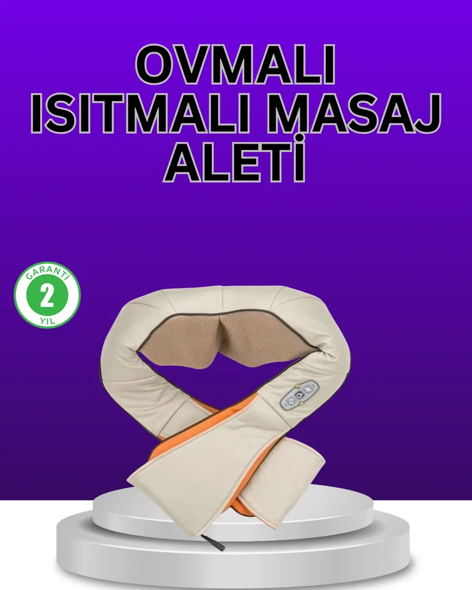 Isıtma Fonksiyonlu Ovmalı Boyun Omuz ve Vücut Masaj Cihazı Rahatlatıcı