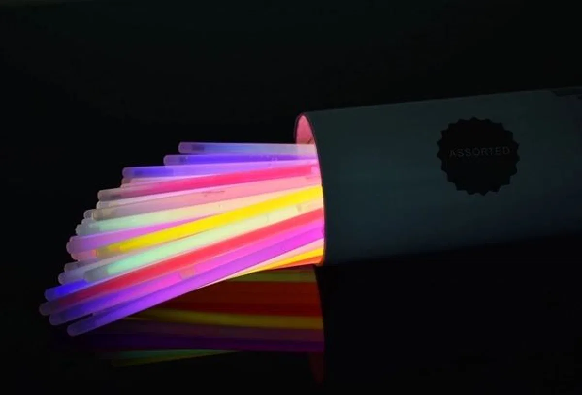 Karanlıkta Parlayan Fosforlu Glow Taç Fosforlu Renkli Taç 6 Adet görsel 2