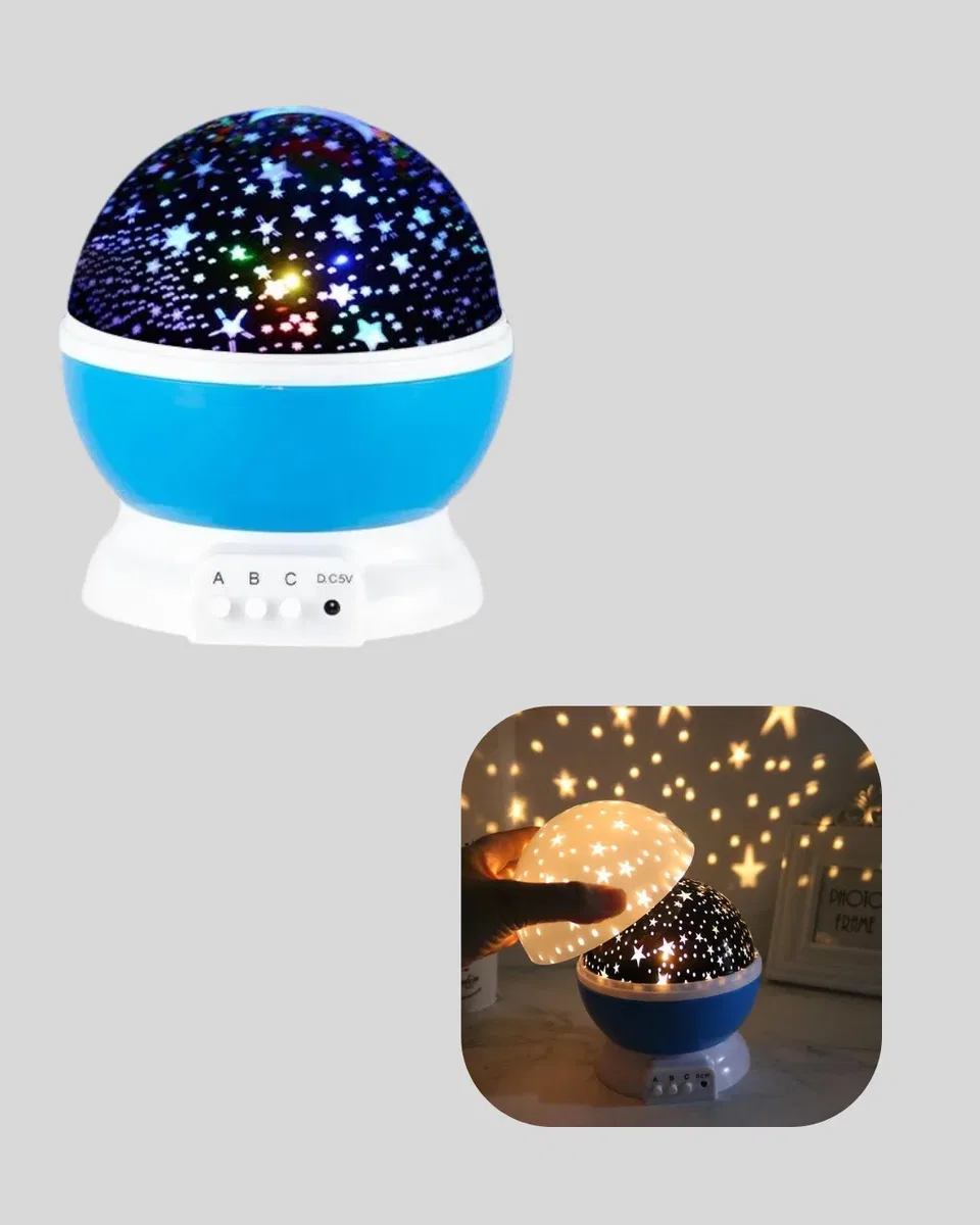 Renkli LED Gece Lambası 6 Işık Modlu Çocuk Odası Atmosfer Aydınlatma görsel 5
