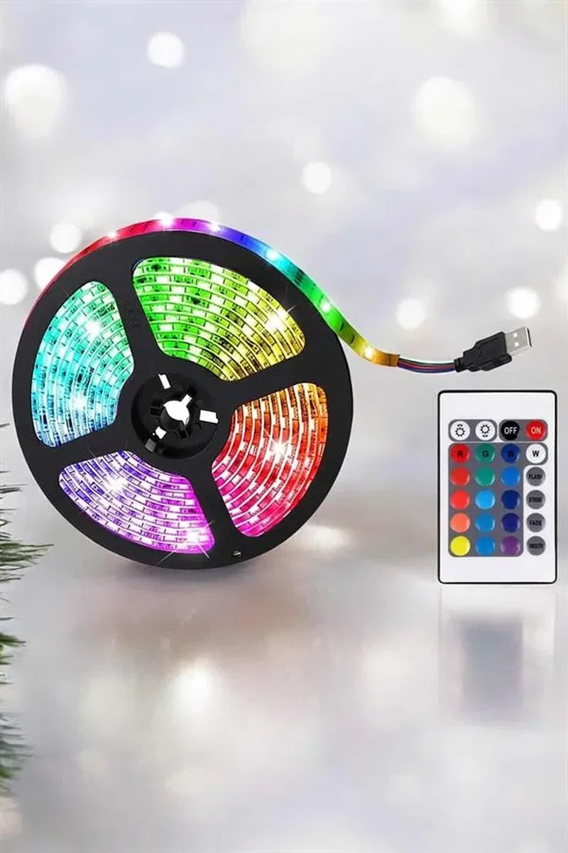 RGB Işıklı 10Metre Şerit Led Kumandalı Yeni Nesil görsel 4