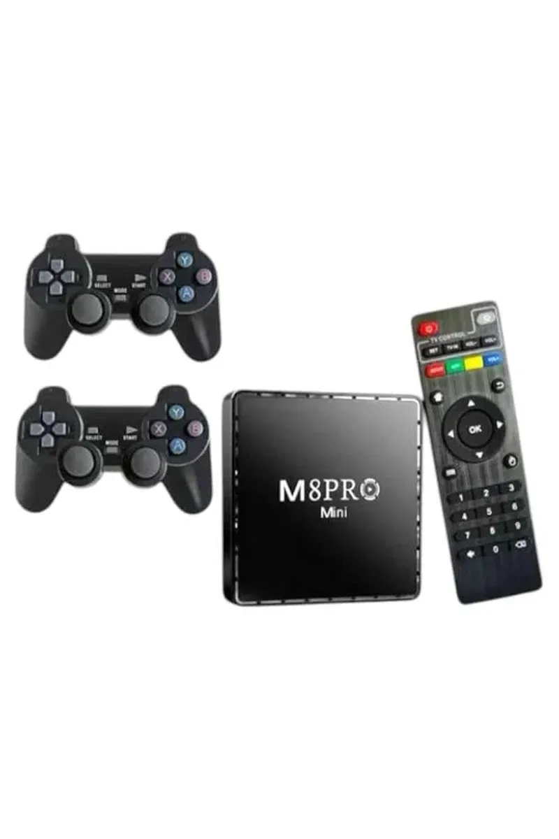 TV Game Box Netflix Youtube 1000 Oyunlu Android Oyun Konsolu Kumandalı görsel 4