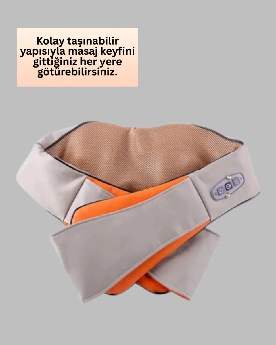 Ovmalı Isıtmalı Masaj Aleti Boyun Omuz Bel Ve Ayak İçin Rahatlatıcı Etki görsel 4