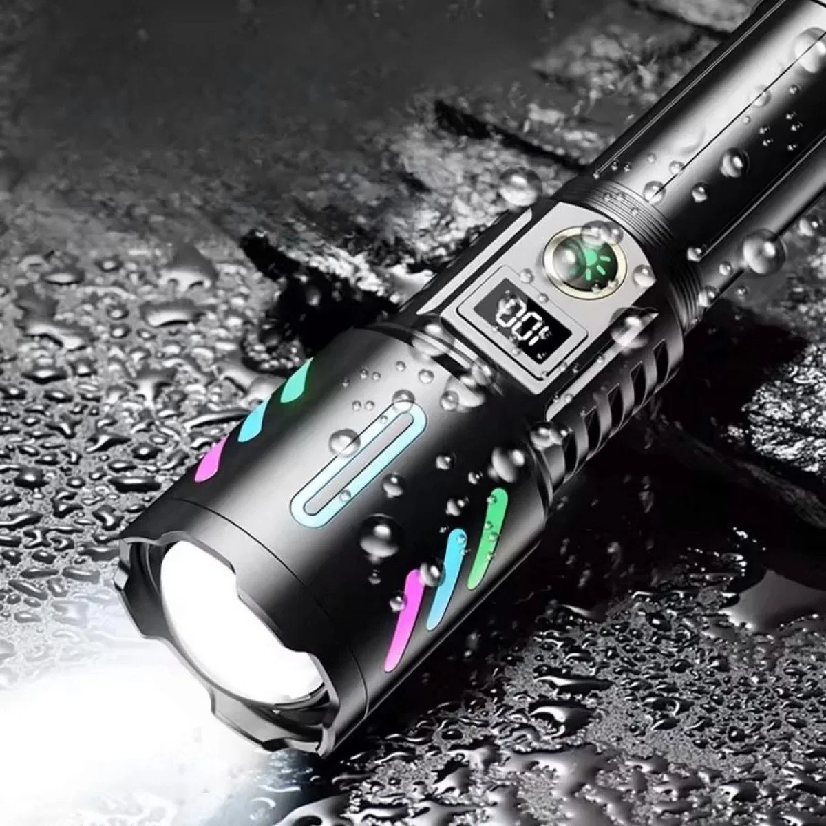 Wison Ws-9944 20w Zoomlu Fosforlu Metal Şarjlı El Feneri görsel 3