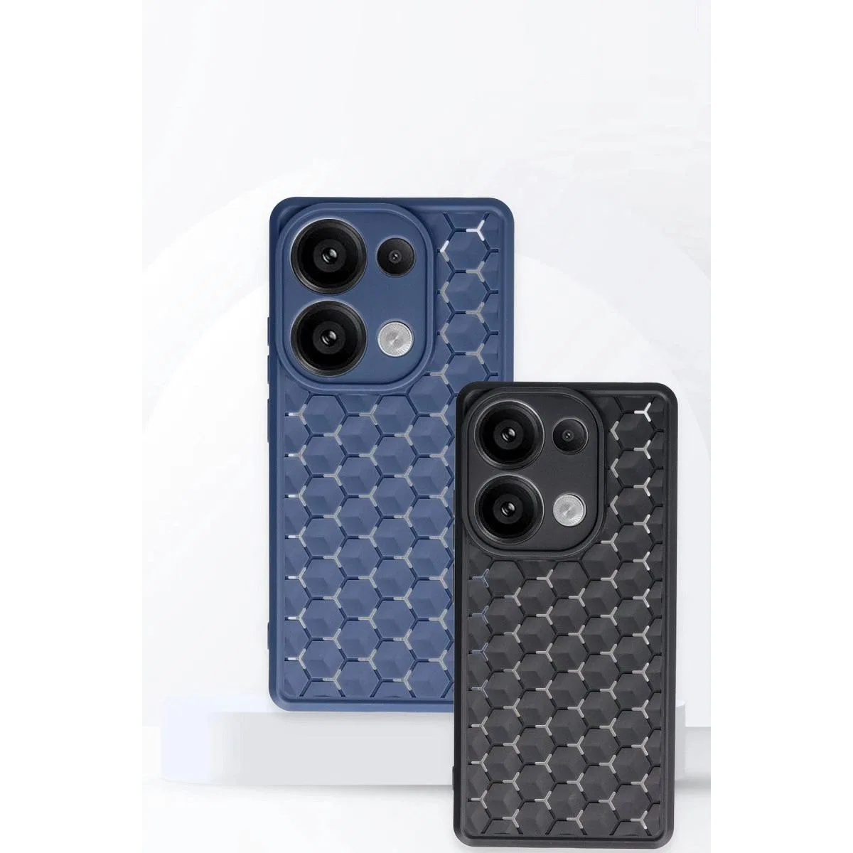 Xiaomi Redmi Note 13 Pro 5g Kılıf Petek Silikon Kapak - Siyah görsel 3
