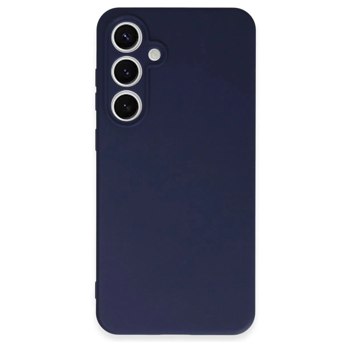 Samsung Galaxy S24 Fe Kılıf Nano İçi Kadife Silikon - Lacivert görsel 4