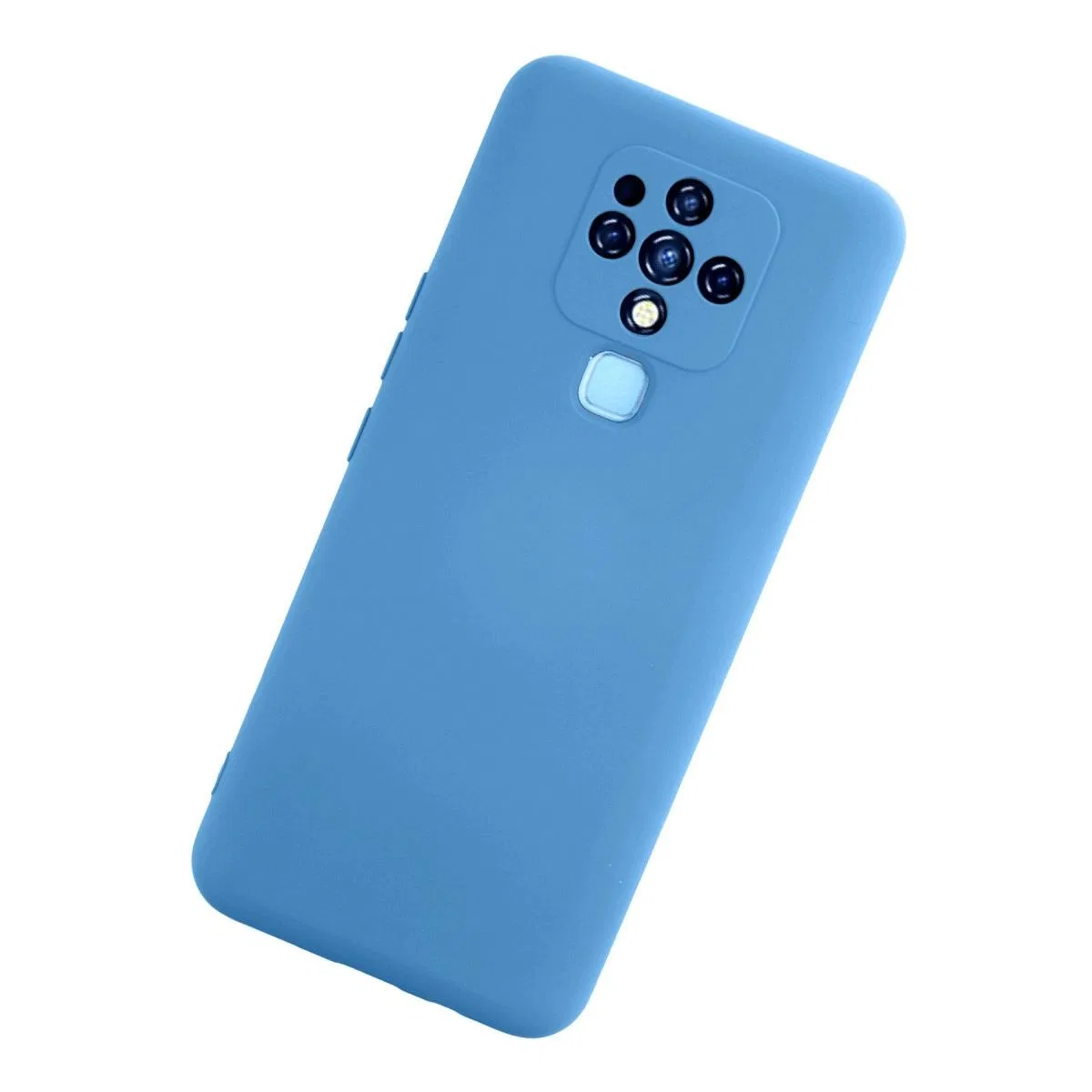 Tecno Camon 16 Kılıf Nano İçi Kadife Silikon - Mavi görsel 3