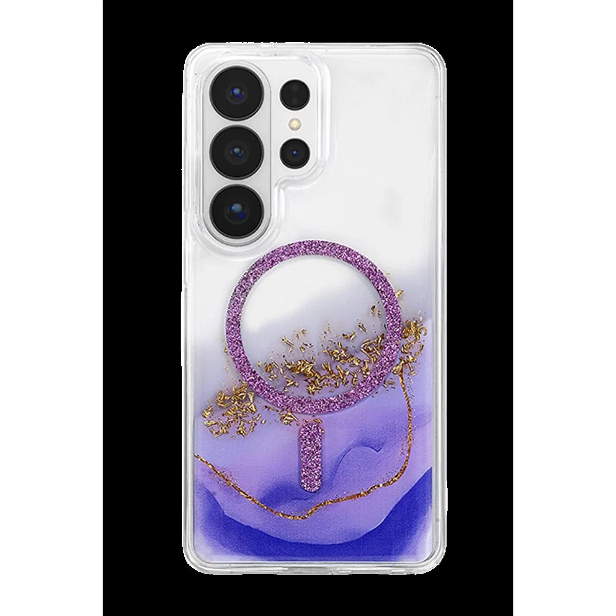 Onegif Samsung Galaxy S26 Ultra Lotus Simli Magsafe Kapak - Mor görsel 3