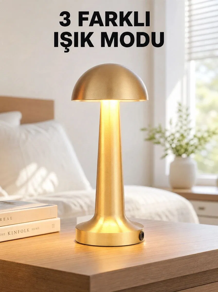 Şarjlı Dimmerli Led Masa Lambası – 4-8 Saat Aydınlatma Yeni Nesil