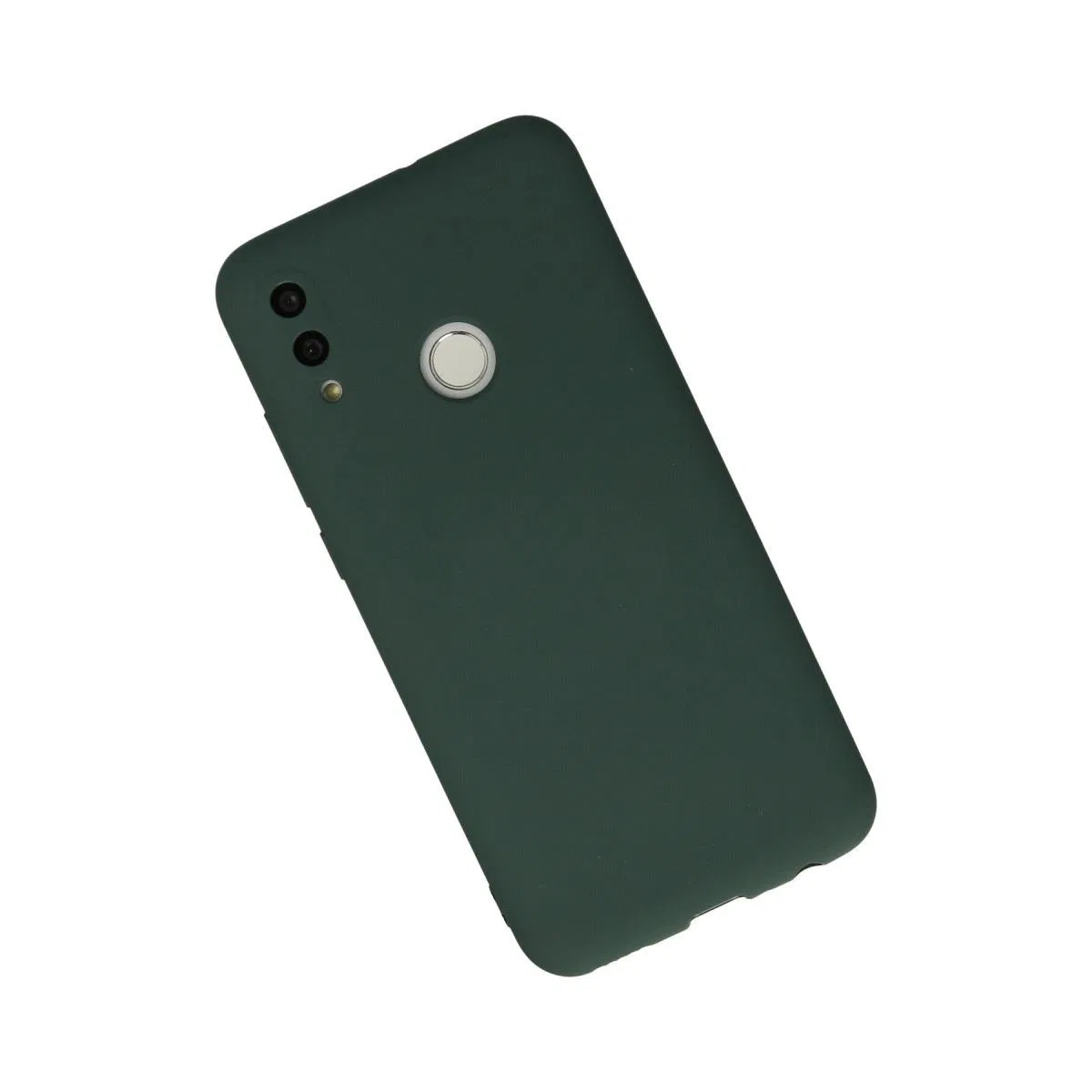 Huawei P Smart 2019 Kılıf Nano İçi Kadife Silikon - Koyu Yeşil görsel 2
