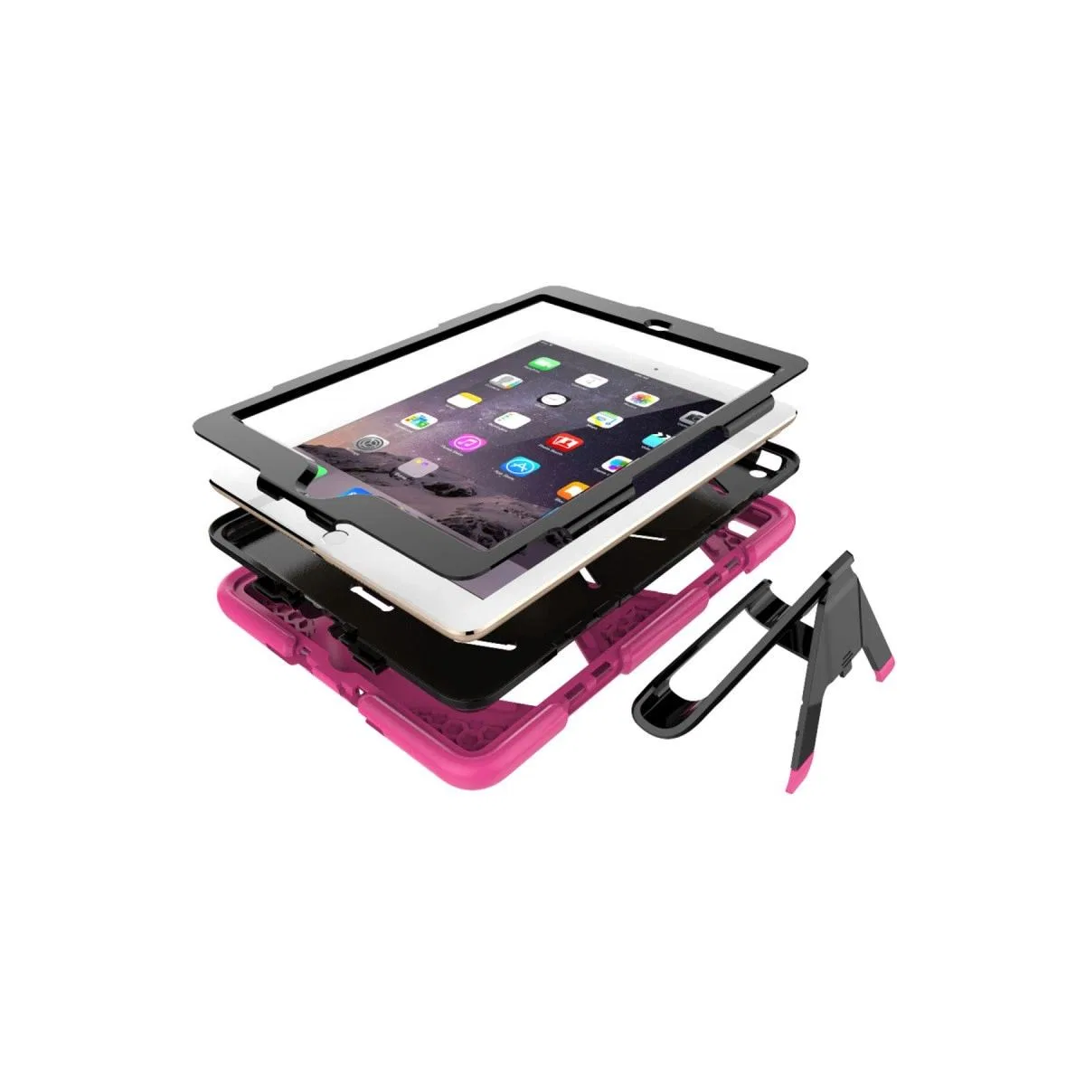 Apple İpad 5 Air 9. 7 Kılıf Griffin Tablet Kapak - Pembe görsel 6