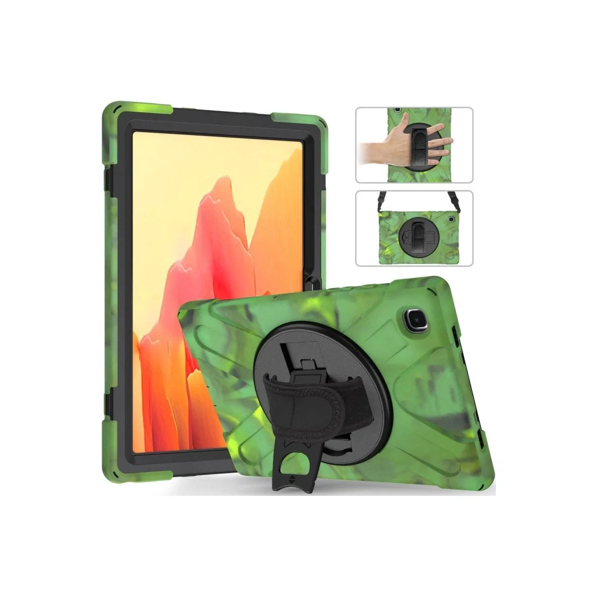 Samsung Galaxy X200 Tab A8 10. 5 Kılıf Amazing Tablet Kapak - Kamuflaj