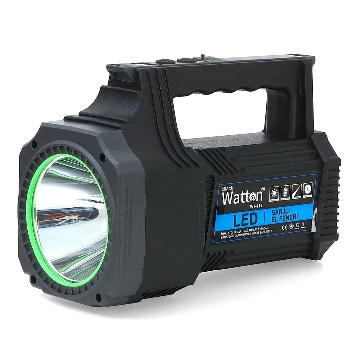 Led Şarjlı El Feneri 25w Wt-417 görsel 3