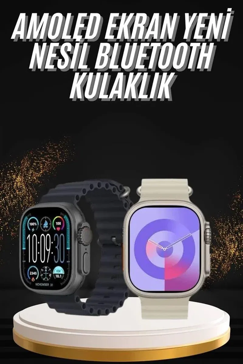 Uyku ve Sağlık Takibi Yapabilen GPS Uyumlu Plastik Kordonlu Akıllı Saat görsel 2