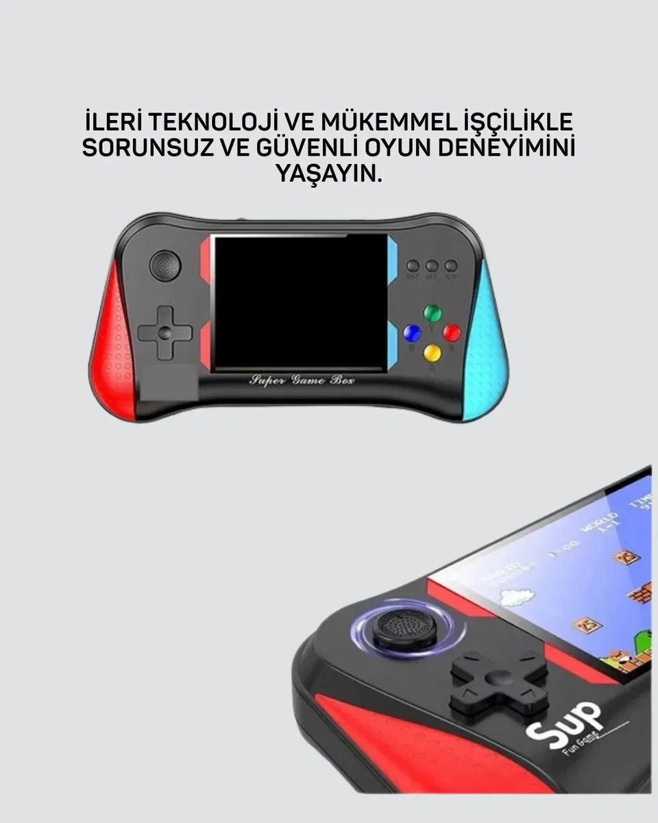 Taşınabilir Oyun Konsolu – 3, 5" Ekranlı ve 500 Oyunlu görsel 2