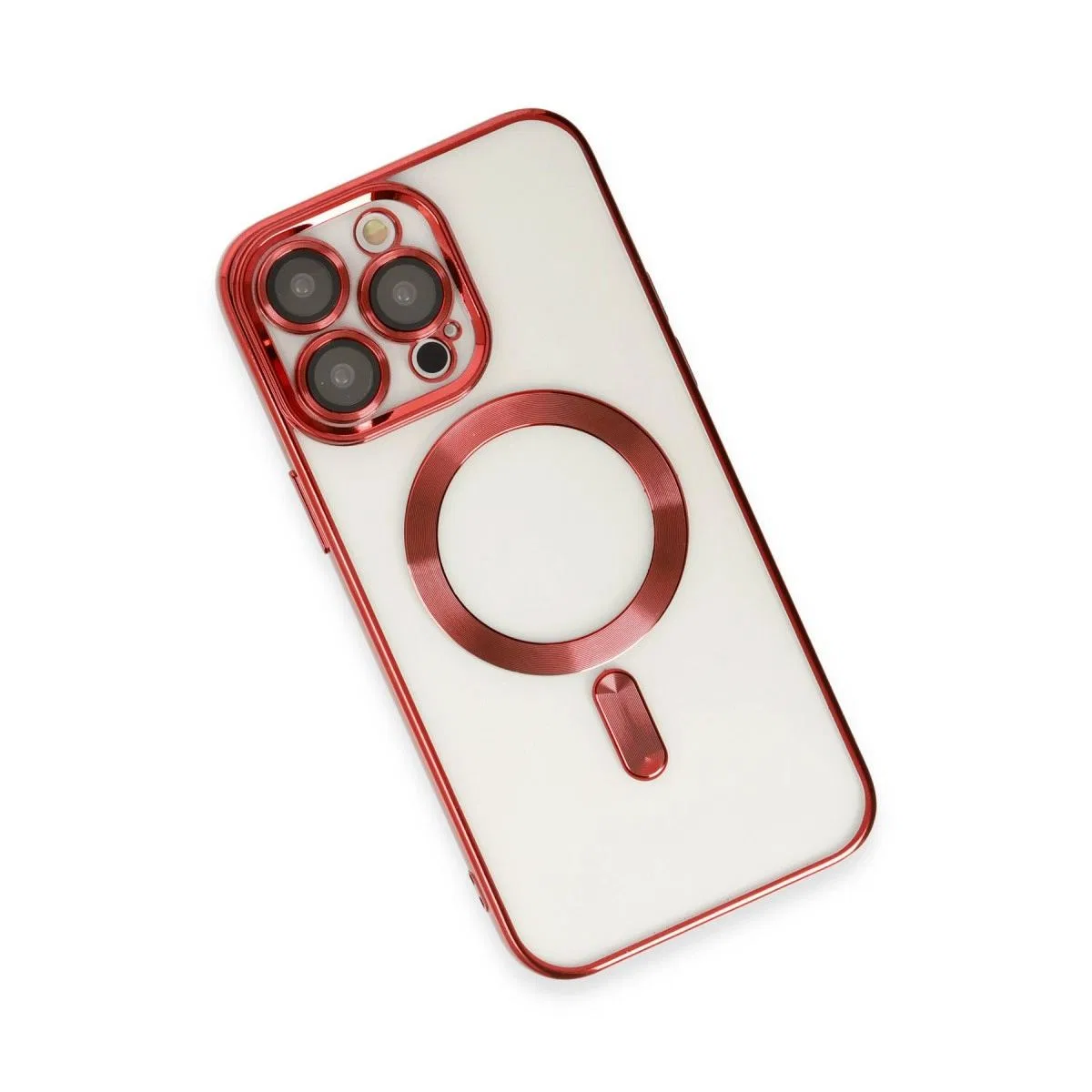 Apple İphone 14 Pro Kılıf Kross Magneticsafe Kapak - Kırmızı görsel 3