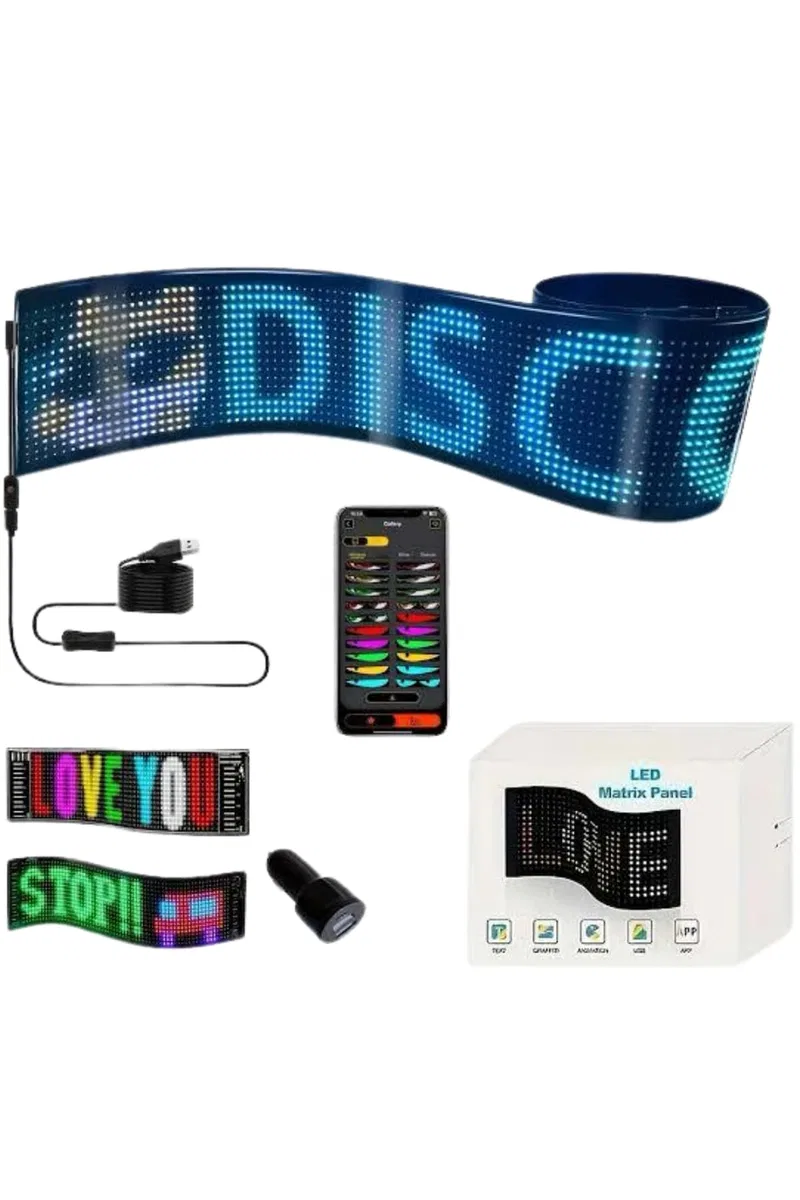 Matrix Led Dijital Ekran Kumandalı LED Ekran Yazı görsel 3