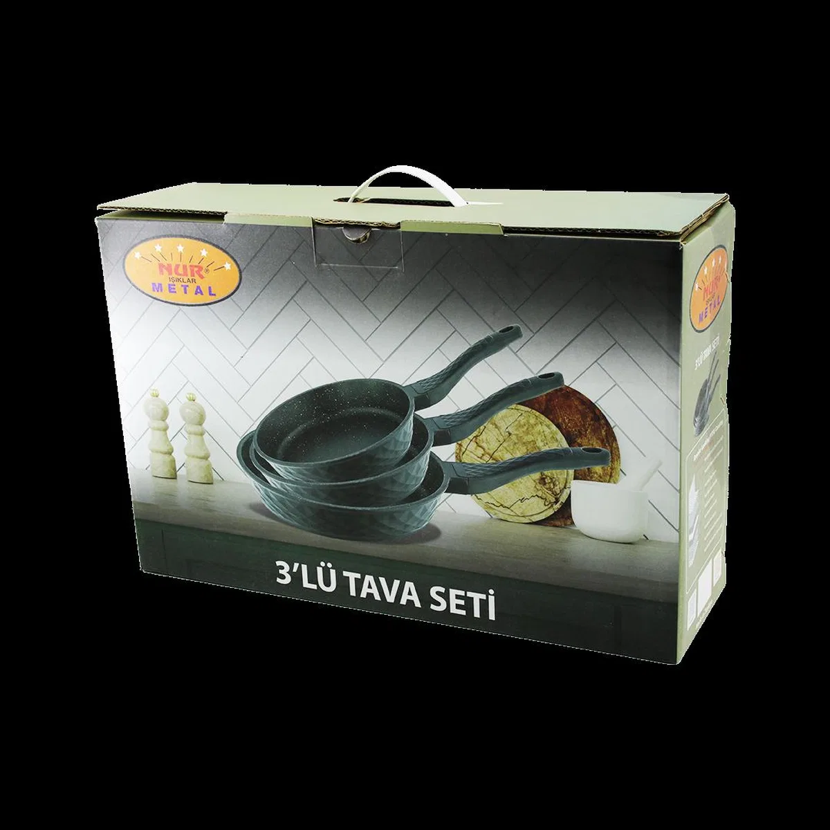 Döküm Tava Seti 3'lü (20-24-28 cm) görsel 2