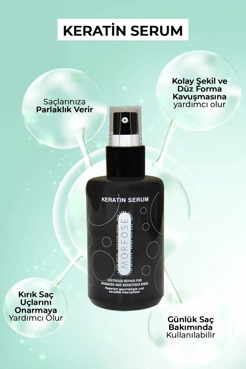 Keratin Saç Serumu 75 ML - Yıpranmış Saçlar için - mrfs görsel 2