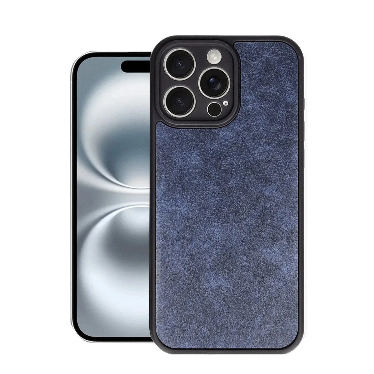 Apple İphone 16 Pro Max Kılıf Aras Deri Kapak - Lacivert