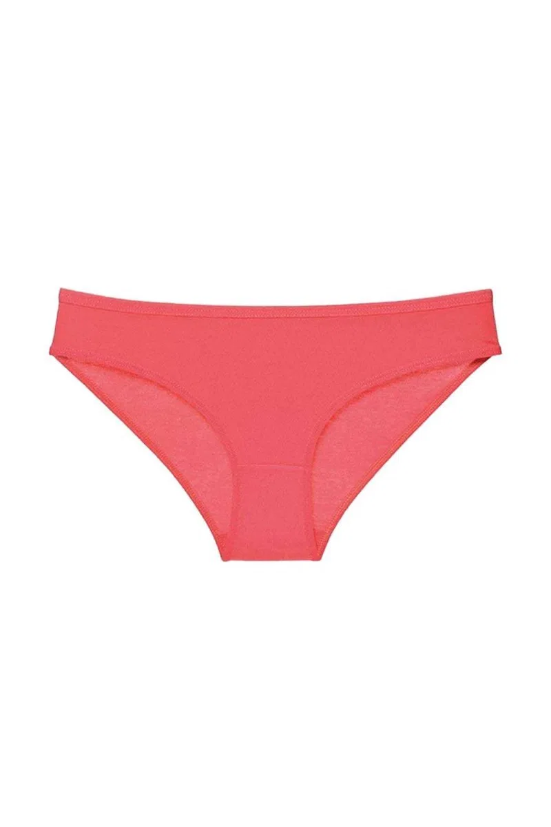 Fuşya Kadın Günlük Pamuklu Likralı Özel Poşet İçinde Taşınabilir Acil Durum Slip Külot görsel 2