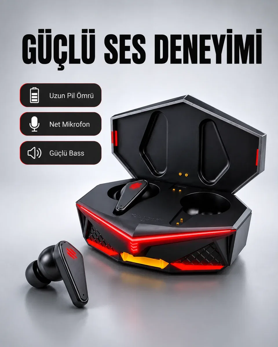 Led Işıklı Kablosuz Bluetooth 5. 0 Kulaklık Yeni Nesil