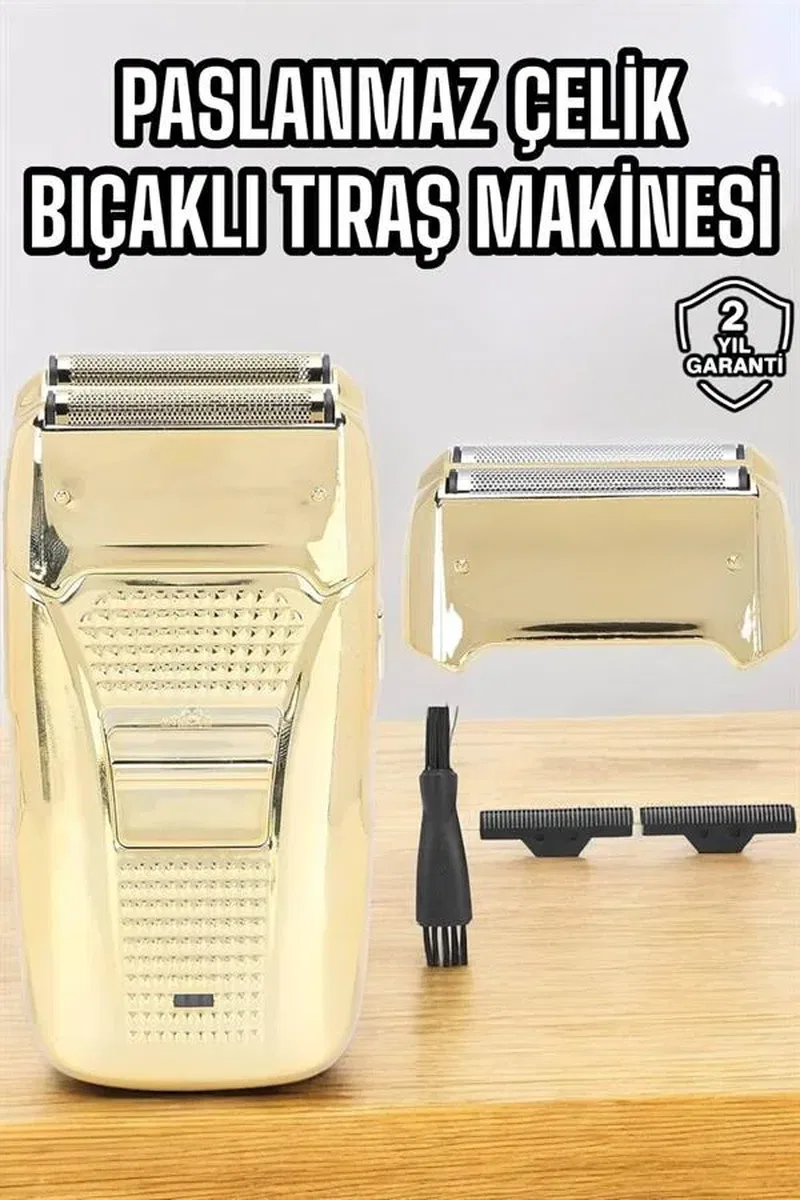 Tıraş Makinesi Paslanmaz Çelik Şarjlı Taşınabilir görsel 2