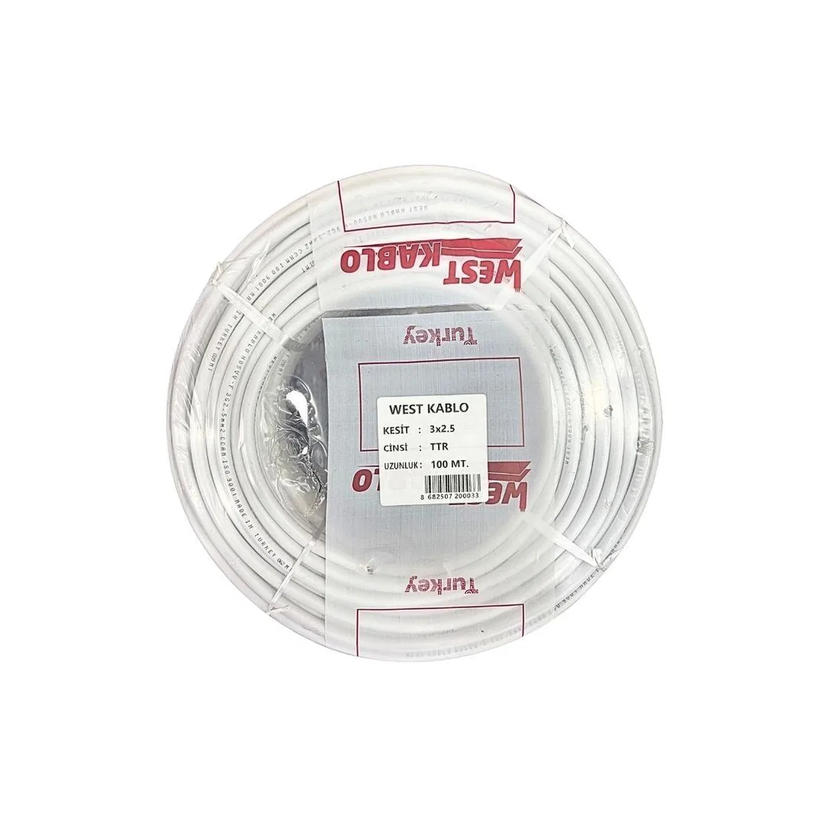 3x2, 5 mm Ttr Elektrik Kablosu 100 metre