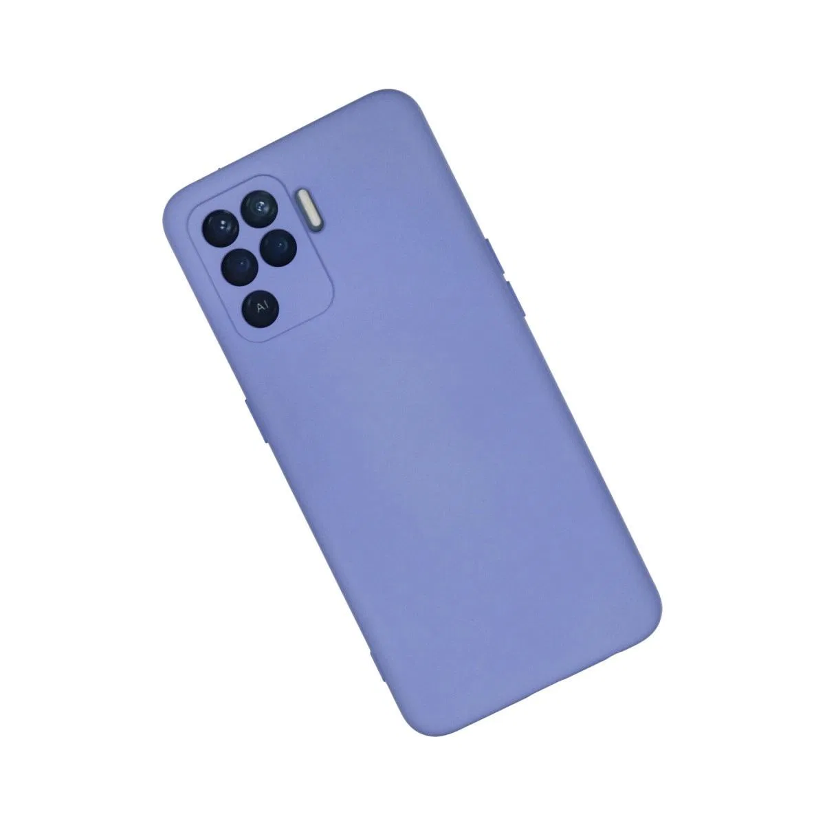 Oppo Reno 5 Lite Kılıf Nano İçi Kadife Silikon - Lila görsel 3