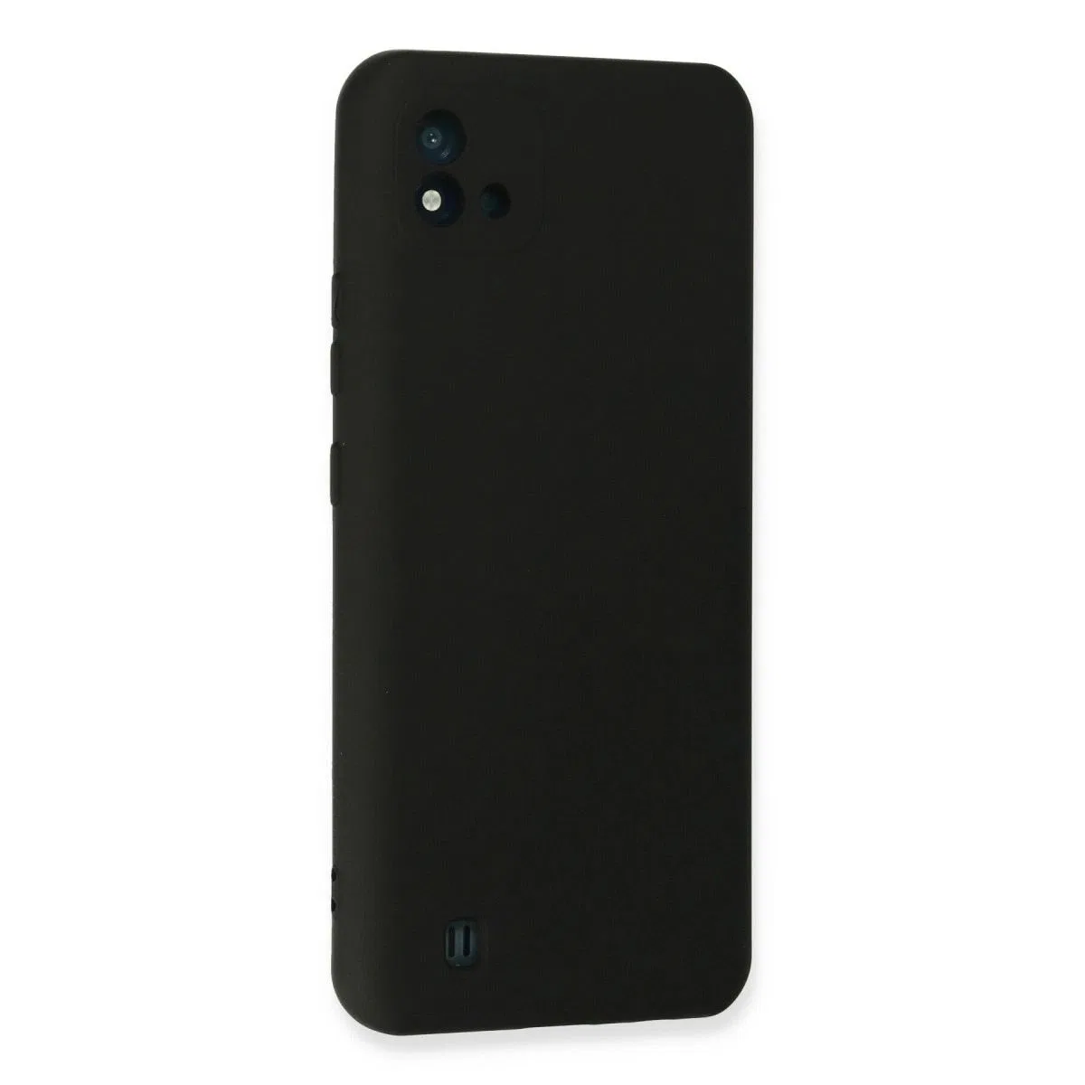 Realme C11 2021 Kılıf Nano İçi Kadife Silikon - Siyah görsel 3
