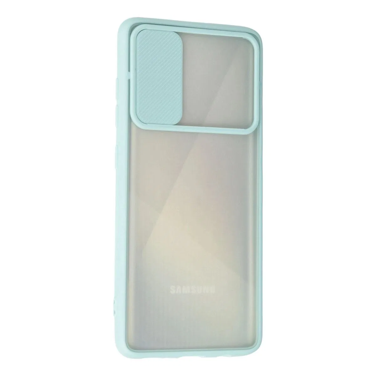 Samsung Galaxy A71 Kılıf Palm Buzlu Kamera Sürgülü Silikon - Turkuaz görsel 3