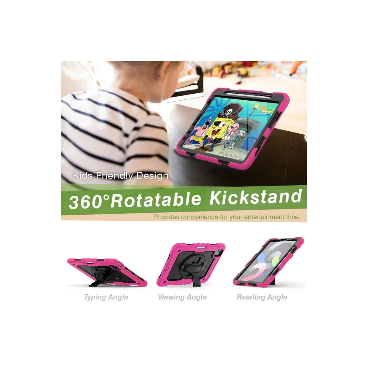 Apple İpad Pro 11 (2020) Kılıf Pars Tablet Kapak - Pembe görsel 4