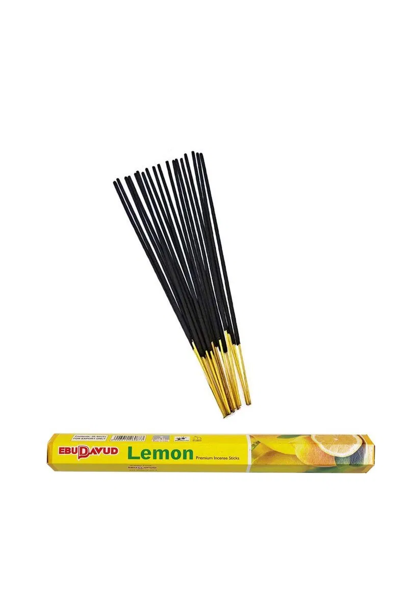 3 Paket 20 Çubuklu Tütsü Limon - Amber - Lilly - Kayık Hediyeli görsel 2