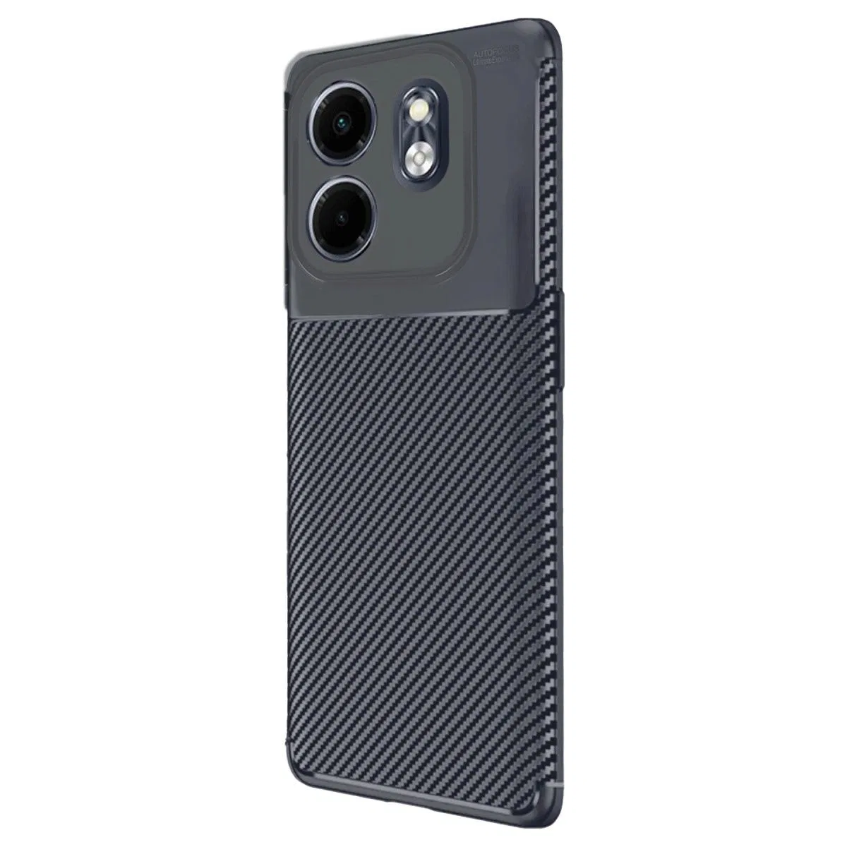 İnfinix Smart 9 Kılıf Auto Focus Karbon Kapak - Lacivert görsel 2